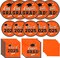 Graduation Party Plates and Napkins Graduation Party Supplies Orange Disposable Paper Plates Luncheon Napkins Cocktail Napkins for Congrats Grad Party Decorations, Serve 50
